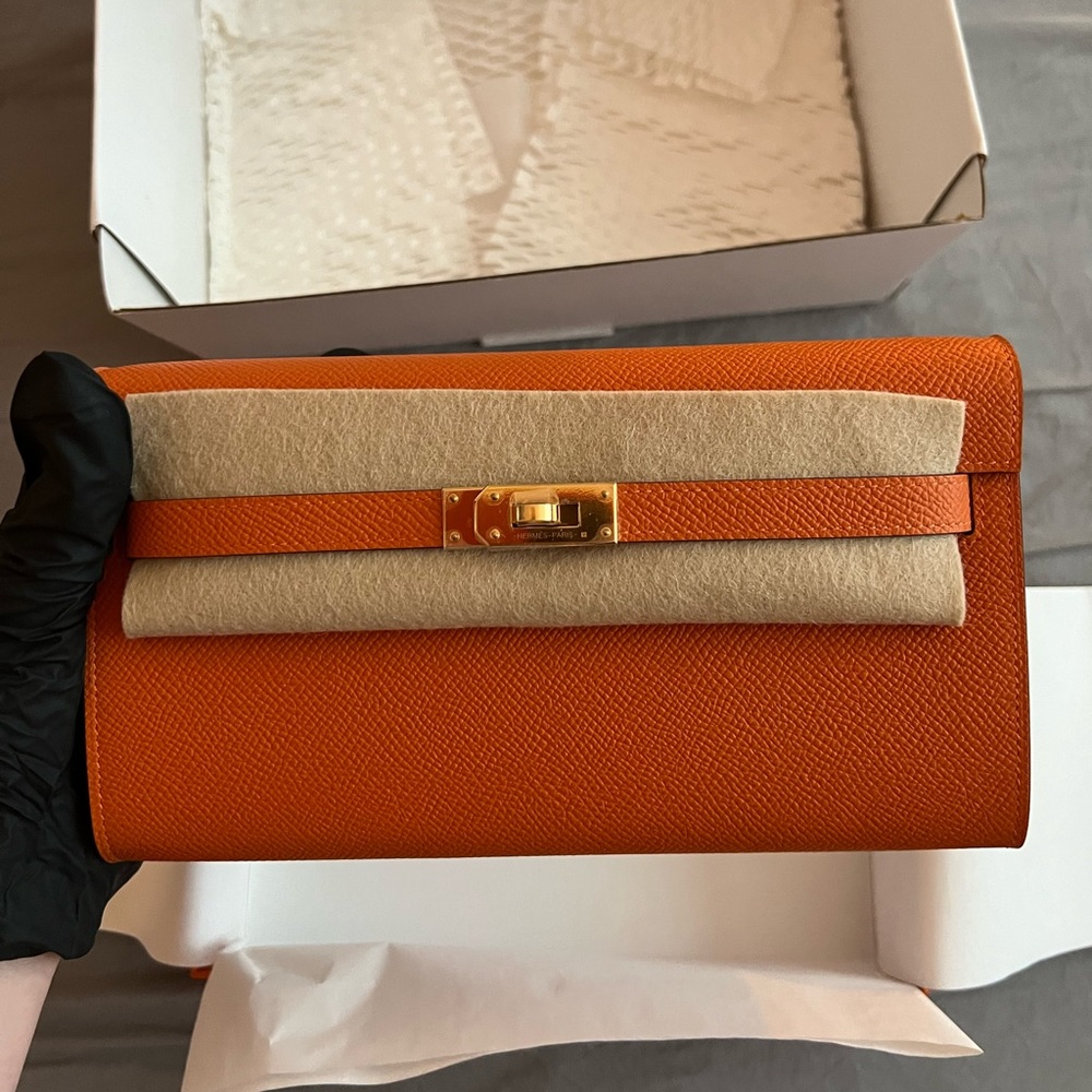 Hermes Classique Kelly To go Wallet with strap